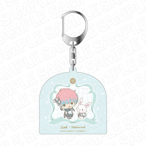 『夢職人と忘れじの黒い妖精×サンリオキャラクターズ』 ホログラムキーホルダー リンク×ウィッシュミーメル