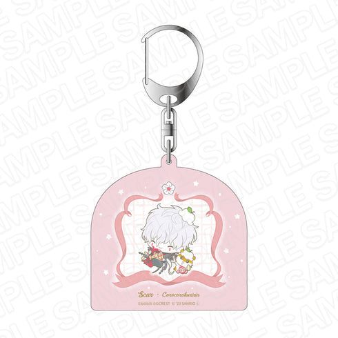 『夢職人と忘れじの黒い妖精×サンリオキャラクターズ』 ホログラムキーホルダー スカー×コロコロクリリン