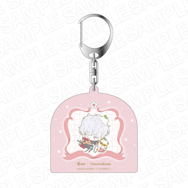 『夢職人と忘れじの黒い妖精×サンリオキャラクターズ』 ホログラムキーホルダー スカー×コロコロクリリン