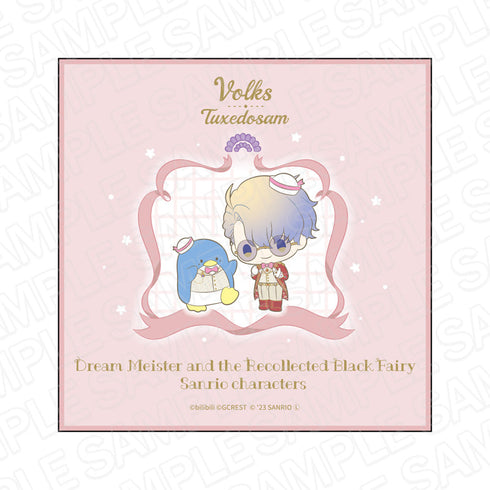 『夢職人と忘れじの黒い妖精×サンリオキャラクターズ』 ミニタオル フォルクス×タキシードサム