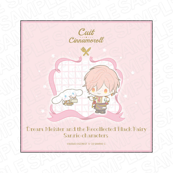『夢職人と忘れじの黒い妖精×サンリオキャラクターズ』 ミニタオル キュイ×シナモロール