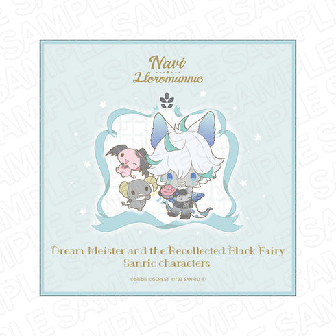 『夢職人と忘れじの黒い妖精×サンリオキャラクターズ』 ミニタオル ナヴィ×ルロロマニック