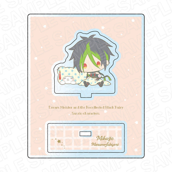 『夢職人と忘れじの黒い妖精×サンリオキャラクターズ』 アクリルスタンド 御影×まるもふびより