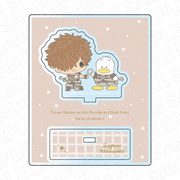 『夢職人と忘れじの黒い妖精×サンリオキャラクターズ』 アクリルスタンド ラグーン×あひるのペックル