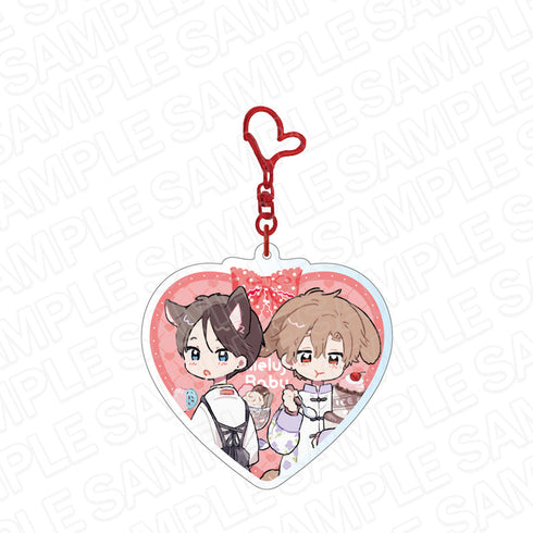 『ハレルヤベイビー』 ホログラムキーホルダー うさにゃー描き下ろし ver.