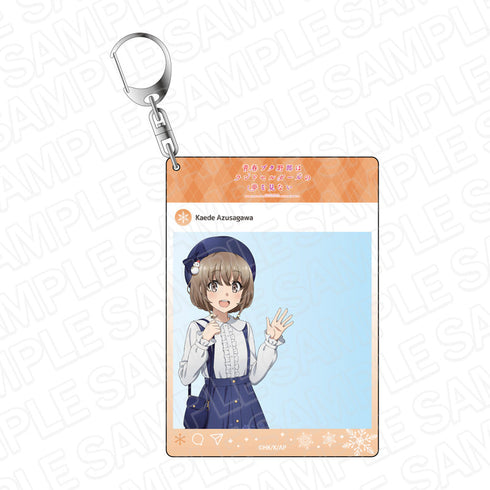 劇場アニメ『青春ブタ野郎はランドセルガールの夢を見ない』 SNS風キーホルダー 梓川花楓 Snow ver.