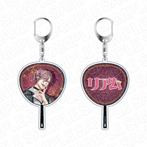 『イケメンヴィラン 闇夜にひらく悪の恋』 うちわ型キーホルダー リアム・エヴァンス Date Night ver.