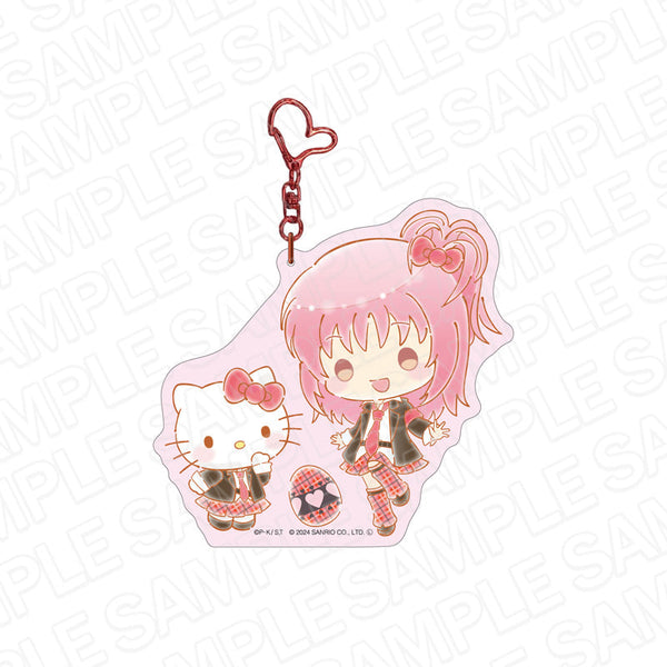 『しゅごキャラ!』×サンリオキャラクターズ デカキーホルダー 日奈森あむ×ハローキティ