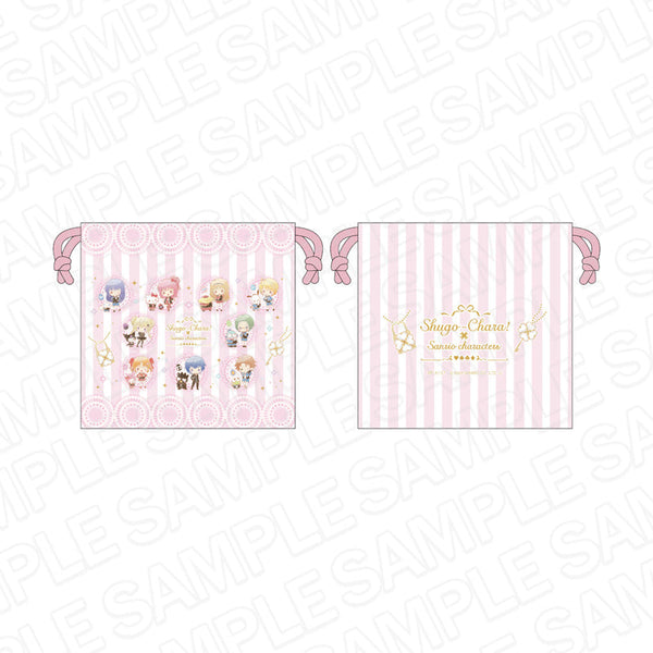 『しゅごキャラ!』×サンリオキャラクターズ 巾着 Pink