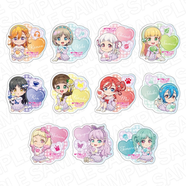 『ラブライブ!スーパースター!!』 アクリルバッジ ホワイトデー2024 デフォルメ ver セット