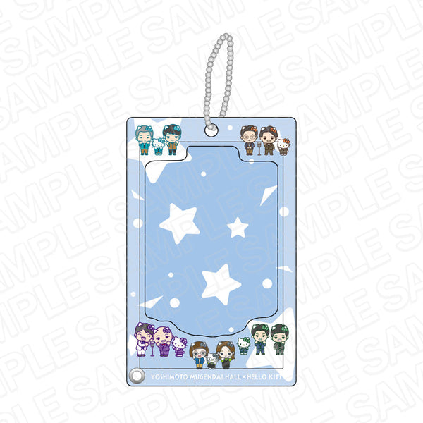『ヨシモト∞ホール×ハローキティ』 フォトフレームキーホルダー BLUE デフォルメ ver.