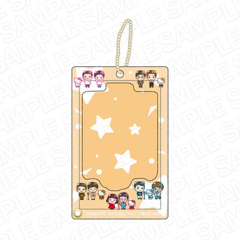 『ヨシモト∞ホール×ハローキティ』 フォトフレームキーホルダー ORANGE デフォルメ ver.