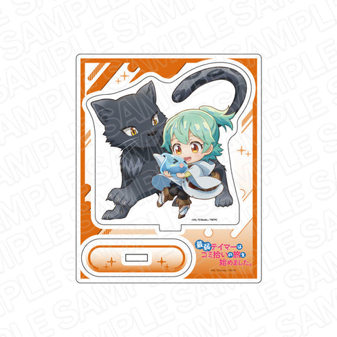 アニメ『最弱テイマーはゴミ拾いの旅を始めました。』 アクリルスタンド アイビー&ソラ&シエル デフォルメ ver.