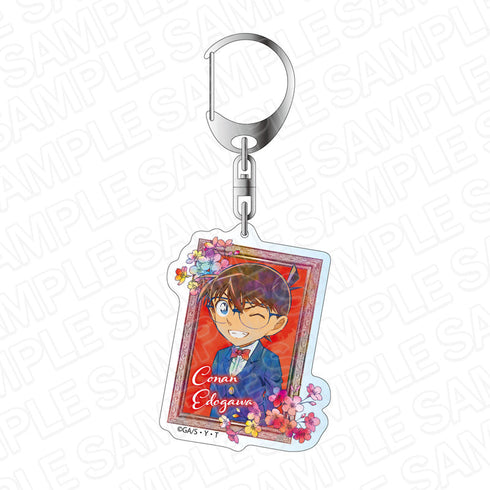 『名探偵コナン』 アクリルキーホルダー PALE TONE series 江戸川コナン flower ver.2