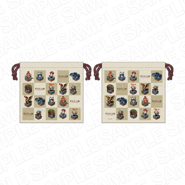 『ダンジョン飯』 巾着 ドット絵 ver.