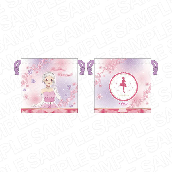 『ラブライブ!スーパースター!!』 サテン巾着 嵐 千砂都 スプリングドレス ver