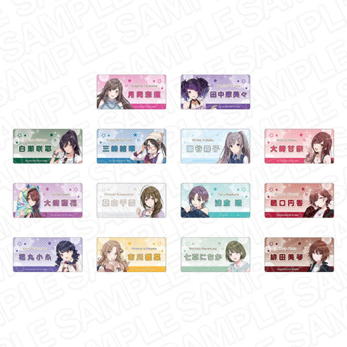 『アイドルマスター シャイニーカラーズ』 ネームプレートバッジ(ブラインド) B コンプリートセット