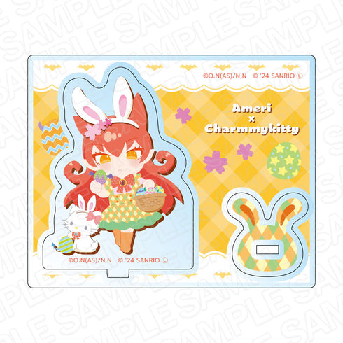 アニメ『魔入りました!入間くん』×サンリオキャラクターズ アクリルスタンド アザゼル・アメリ×チャーミーキティ Easter ver.