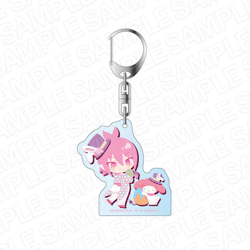 アニメ『魔入りました!入間くん』×サンリオキャラクターズ アクリルキーホルダー アスモデウス・アリス×マイメロディ Easter ver.