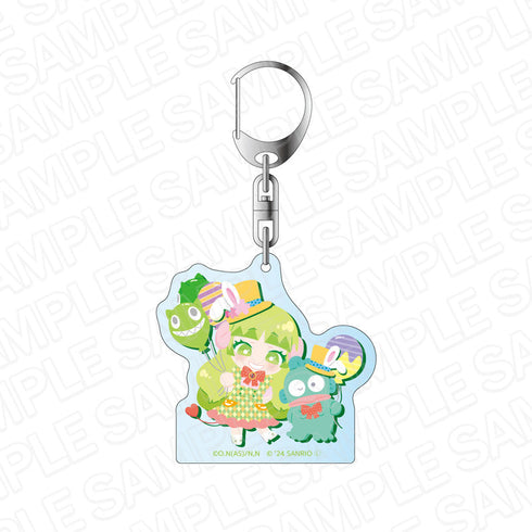 アニメ『魔入りました!入間くん』×サンリオキャラクターズ アクリルキーホルダー ウァラク・クララ×ハンギョドン Easter ver.
