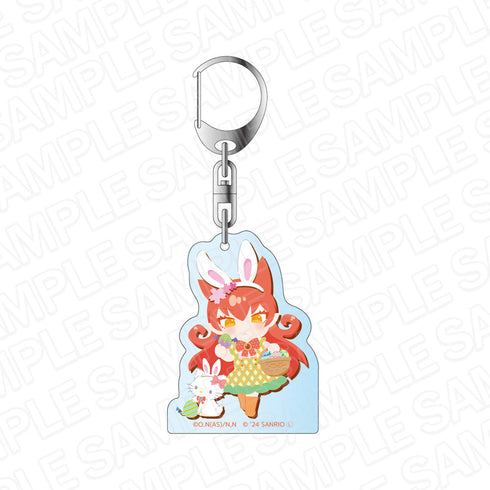 アニメ『魔入りました!入間くん』×サンリオキャラクターズ アクリルキーホルダー アザゼル・アメリ×チャーミーキティ Easter ver.
