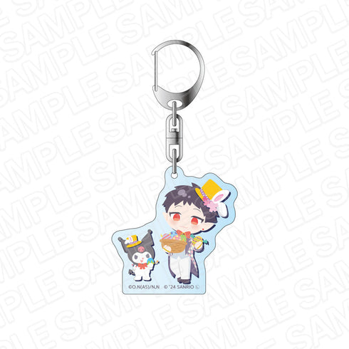アニメ『魔入りました!入間くん』×サンリオキャラクターズ アクリルキーホルダー アンドロ・M・ジャズ×クロミ Easter ver.