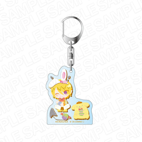 アニメ『魔入りました!入間くん』×サンリオキャラクターズ アクリルキーホルダー シャックス・リード×ポムポムプリン Easter ver.