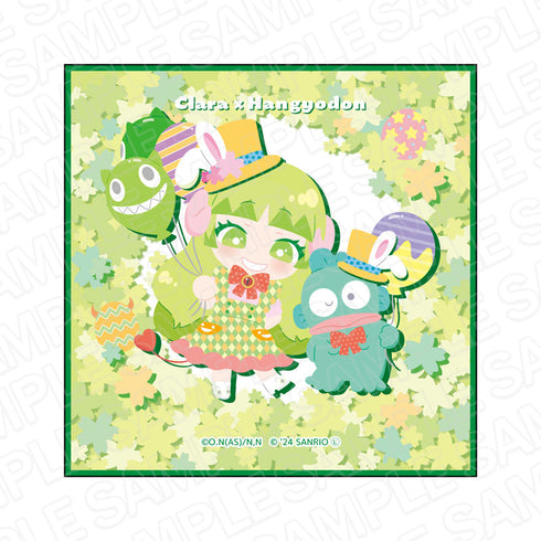 アニメ『魔入りました!入間くん』×サンリオキャラクターズ ミニタオル ウァラク・クララ×ハンギョドン Easter ver.