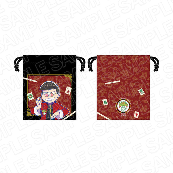 『おそ松さん×Mリーグ』 点棒入れ巾着 おそ松 チーム松野家 ver.