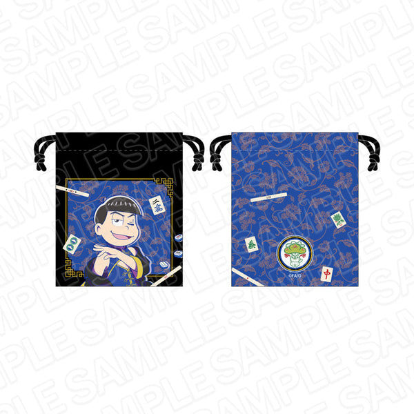 『おそ松さん×Mリーグ』 点棒入れ巾着 カラ松 チーム松野家 ver.