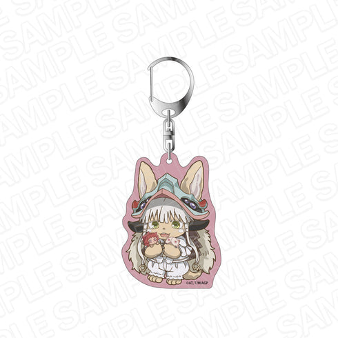 アニメ『メイドインアビス 烈日の黄金郷』 ホログラムキーホルダー ナナチ ぬいと一緒 デフォルメ ver.