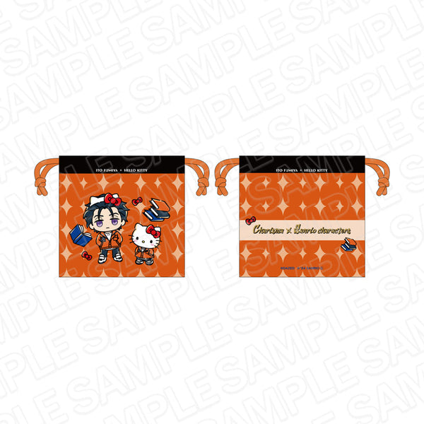 『カリスマ×サンリオキャラクターズ』巾着 伊藤 ふみや×ハローキティ