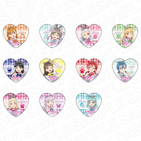 『ラブライブ!スーパースター!!』ハート型カンバッジ ティーサロンメイド ver セット