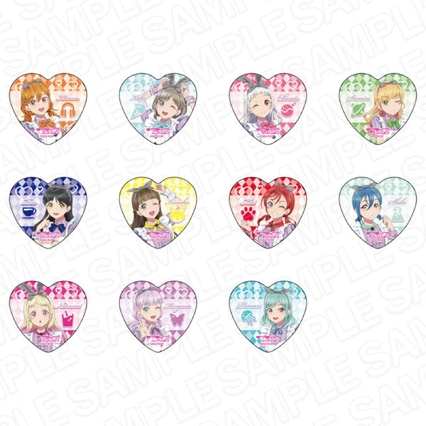 『ラブライブ!スーパースター!!』ハート型カンバッジ ティーサロンメイド ver セット