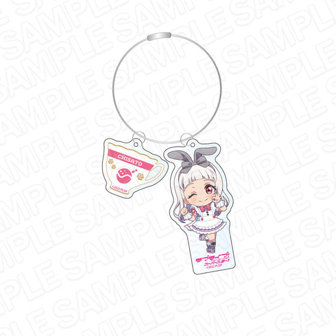 『ラブライブ!スーパースター!!』ワイヤーキーホルダー 嵐 千砂都 ティーサロンメイド デフォルメ ver