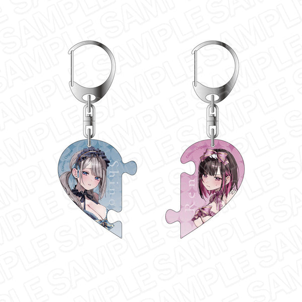 『志乃と恋』ハートペアキーホルダー ランジェリー ver.