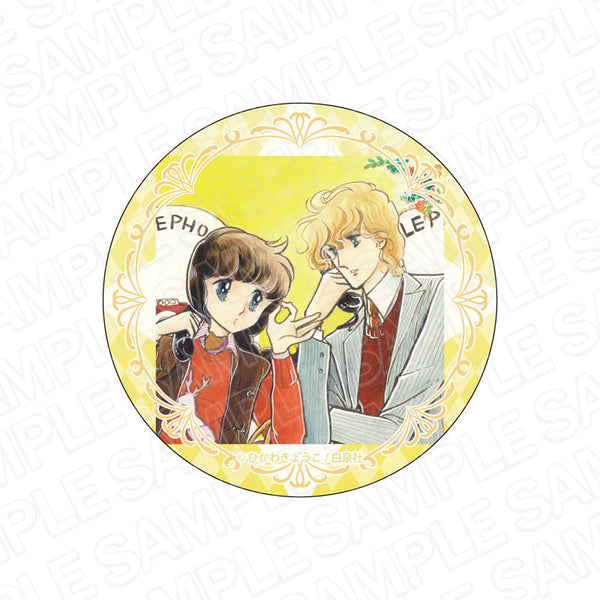 『ひかわきょうこ 画業45周年 Anniversary Shop』グリッターカンバッジ 白い窓の向こう側