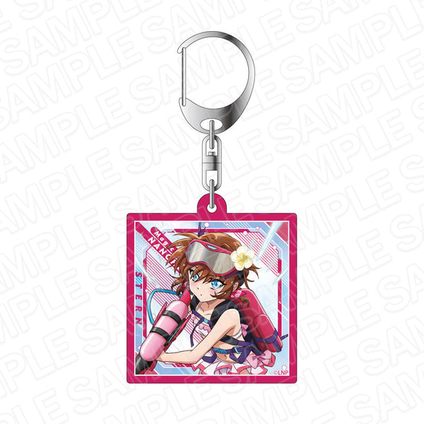 『魔法少女リリカルなのはシリーズ』ホログラムアクリルキーホルダー シュテル ウォーターサバゲー ver.