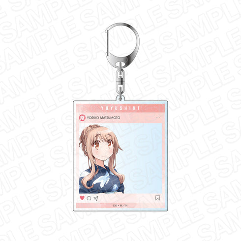 『ゆゆ式』SNS風アクリルキーホルダー 松本頼子 夏祭り ver.