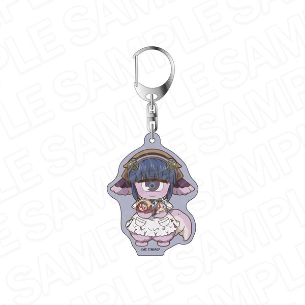 『メイドインアビス 烈日の黄金郷』ホログラムキーホルダー パッコヤン ぬいと一緒 デフォルメ ver. vol.2