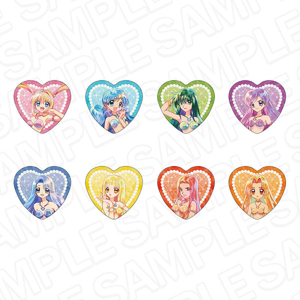 『マーメイドメロディー』ぴちぴちピッチ ハート型カンバッジ(ブラインド) PALE TONE series マーメイド ver. コンプリートセット