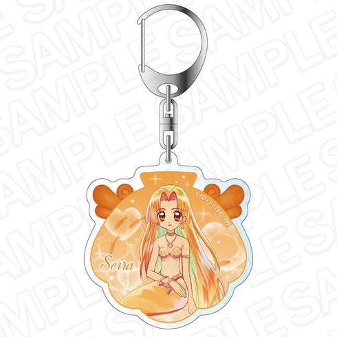 『マーメイドメロディー』ぴちぴちピッチ ホログラムキーホルダー PALE TONE series 星羅 マーメイド ver.