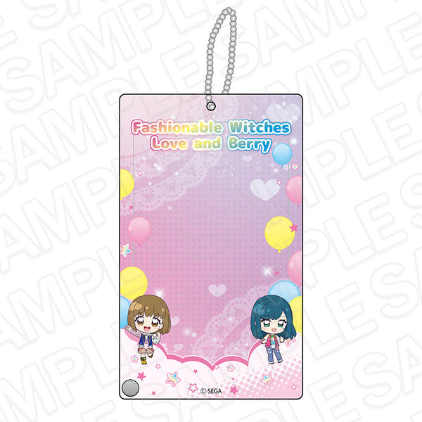 『オシャレ魔女 ラブ and ベリー』フォトフレームキーホルダー 遊園地 ver.