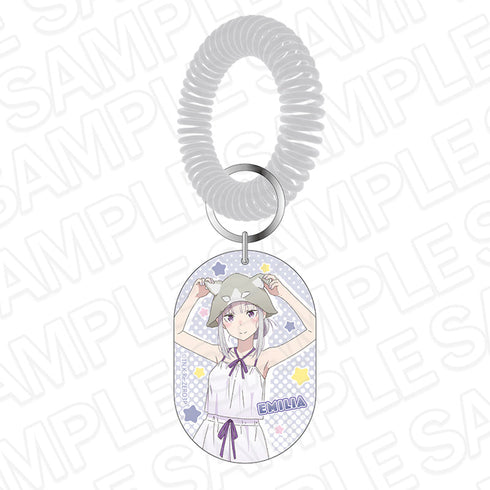 『Re:ゼロから始める異世界生活』銭湯風キーホルダー エミリア sauna ver.