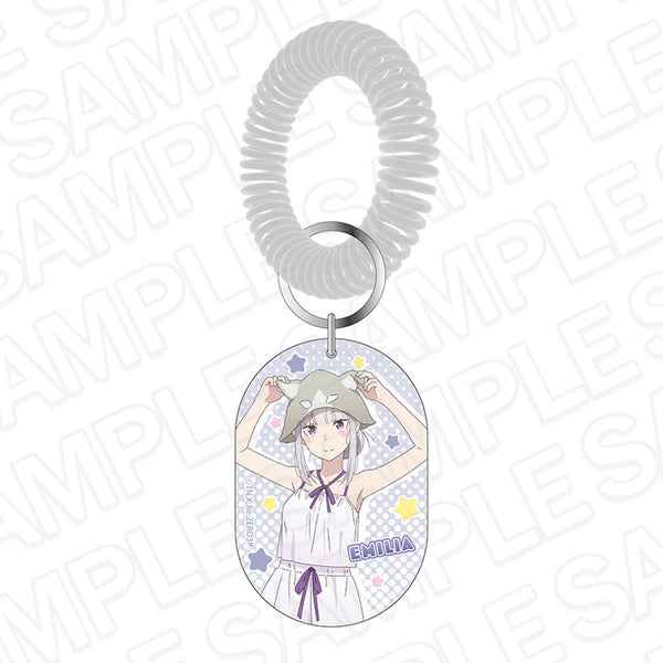 『Re:ゼロから始める異世界生活』銭湯風キーホルダー エミリア sauna ver.