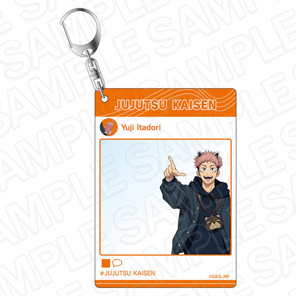 『呪術廻戦』インスタントフォト風キーホルダー 虎杖悠仁 遊園地 ver.