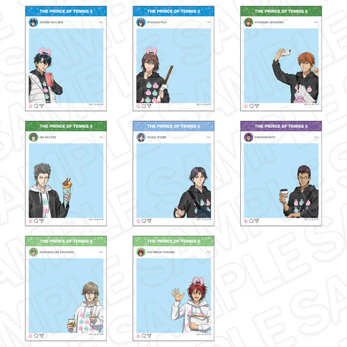 『新テニスの王子様』SNS風クリアスナップ(ブラインド) B 遊園地 ver. セット