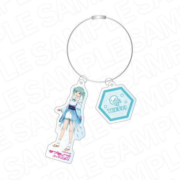 『ラブライブ!スーパースター!!』ワイヤーキーホルダー 鬼塚冬毬 和風ドレス ver
