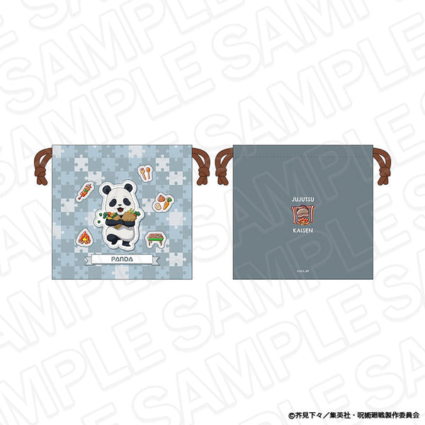 『呪術廻戦』巾着 パンダ BBQ ミニキャラ ver.