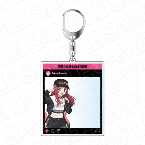 『ゾンビランドサガ リベンジ』SNS風アクリルキーホルダー 源 さくら Saga Division ver.